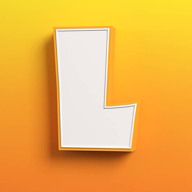 istock cartoon 3d font letter L 488473664