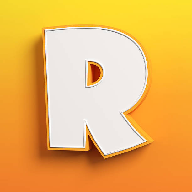 istock cartoon 3d font letter R 488473856