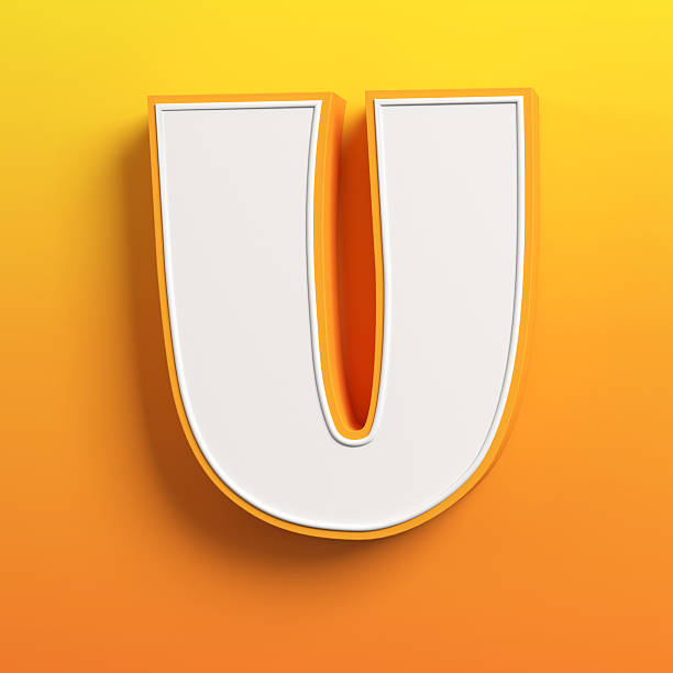istock cartoon 3d font letter U 488473942