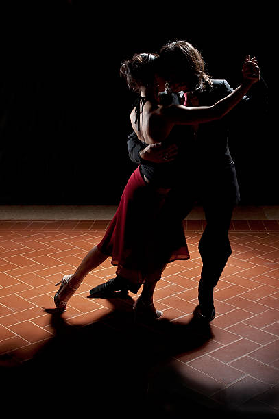 Dance of passion Tango stock photo