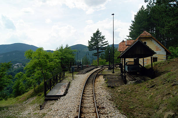 istock The old train station in the mountains. 488476602