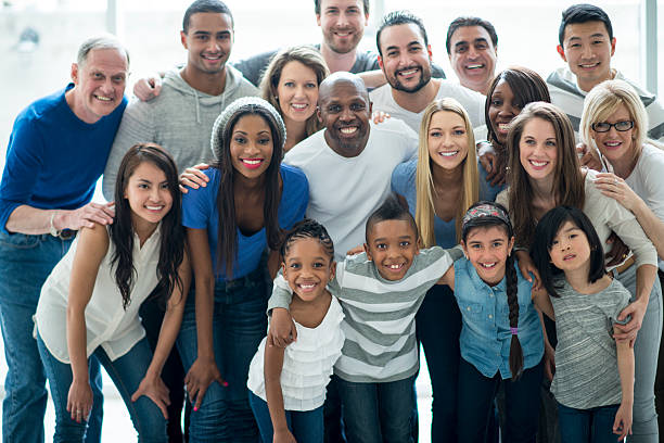 istock Multiethnic diverse generation large group of people 488476725