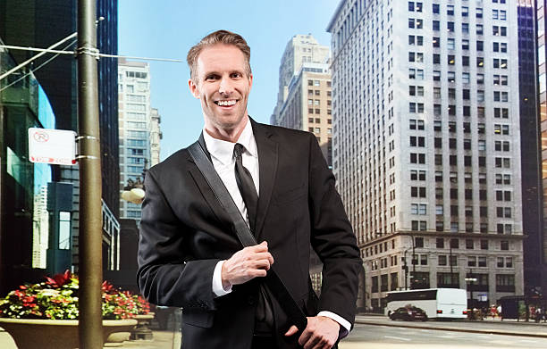 istock Happy businessman in outdoors 488476751