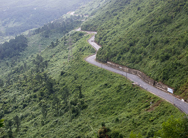 istock Mountain road on Hai Van pass in Hue 488476784