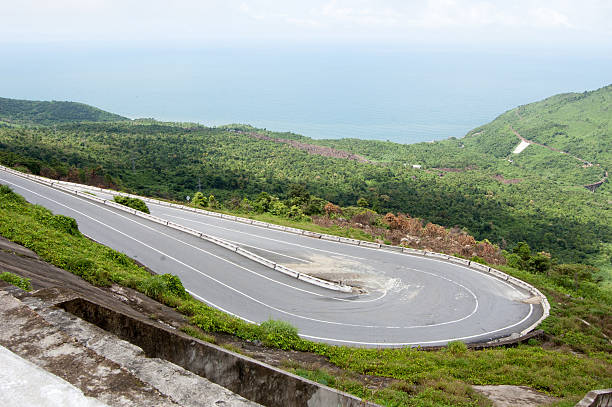 istock Mountain road on Hai Van pass in Hue 488478868