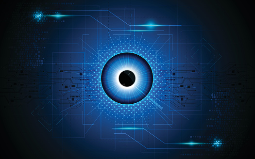 Science Vision Background Vector Abstract Eye Focus Vision Tech Sci Fi Concept Background Stock ...