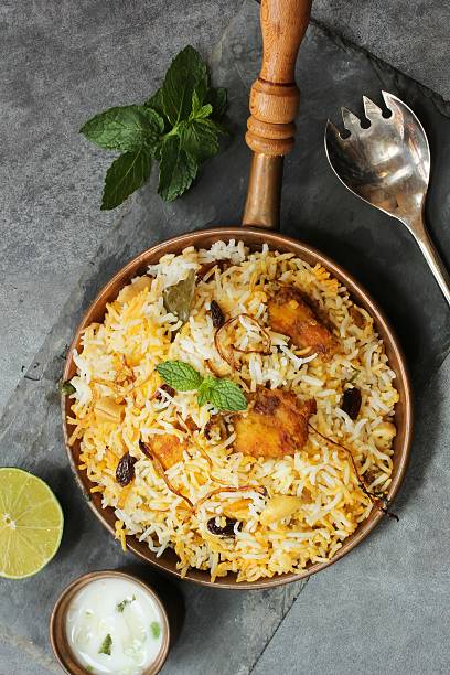istock Fish Biryani with basmati rice Indian food 488481446