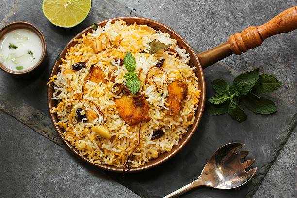 istock Fish Biryani with basmati rice Indian food 488481458
