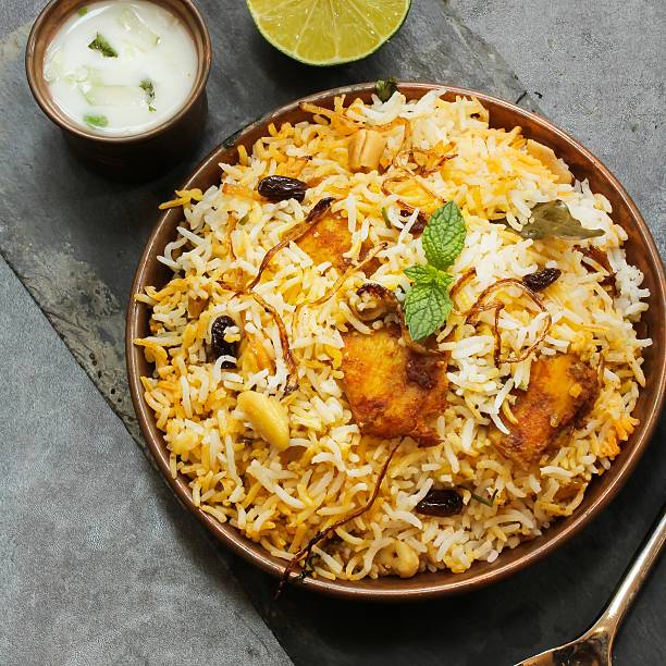 istock Fish Biryani with basmati rice Indian food 488481466