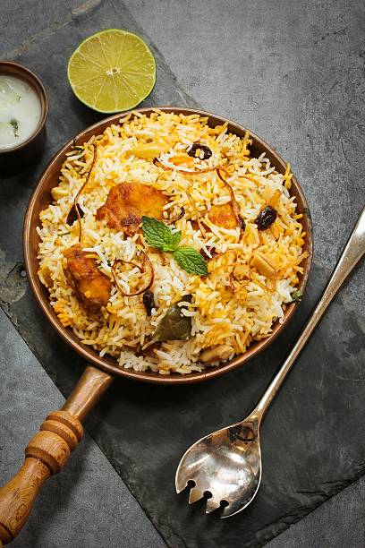 istock Fish Biryani with basmati rice Indian food 488481470