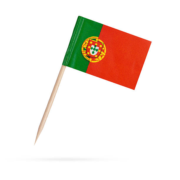 istock Miniature Flag Portugal. Isolated on white background 488485138