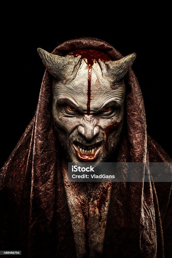 Devil Portrait of a Devil. For halloween Demon - Fictional Character Stock Photo
