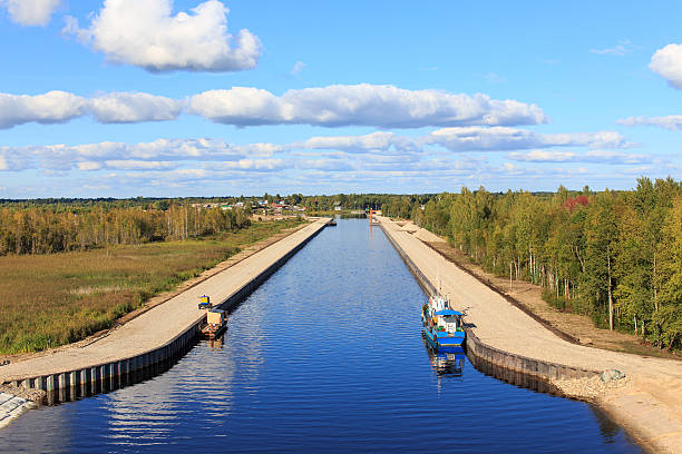 construction of embankments at the gateway water channel
