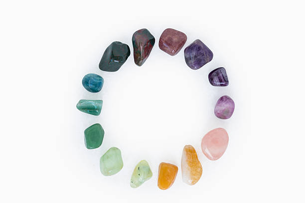 istock Colorful stones for alternative medicine 488492694