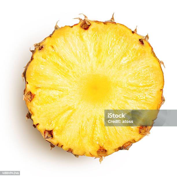 Pineapple Stock Photo - Download Image Now - 2015, Cross Section, Cut Out