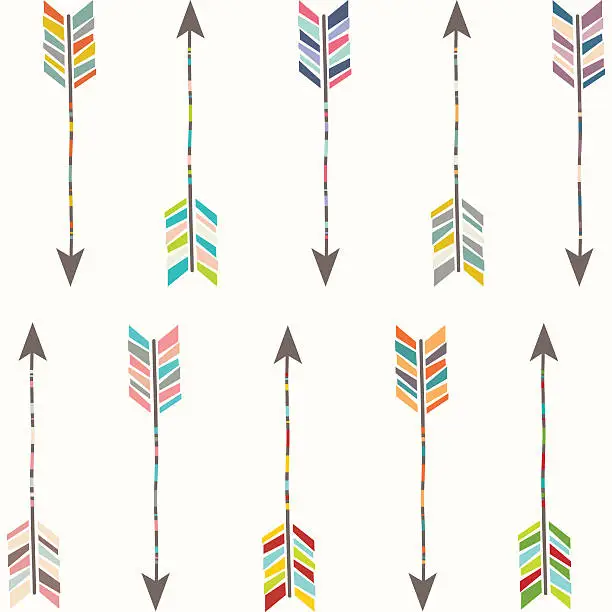 Vector illustration of Tribal Arrow Collection