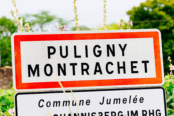 istock Puligny wine village sign 488497420
