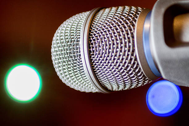 istock Macro Close up of a Microphone 488499639