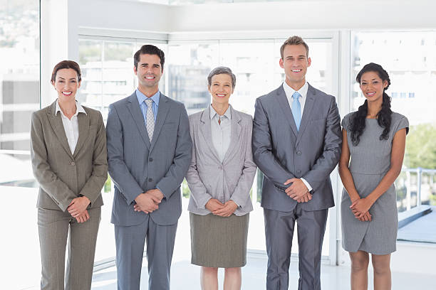 istock Business people standing in a row 488500240
