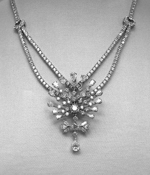 istock Stunning diamond encrusted necklace 488500696