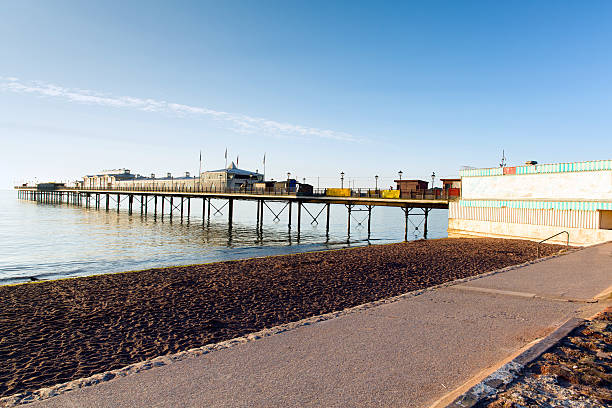 istock Paignton pier and sandy beach Torbay Devon England 488500961