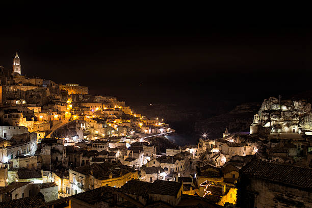 istock Matera Sassi by night, Basilicata Italy 488502881
