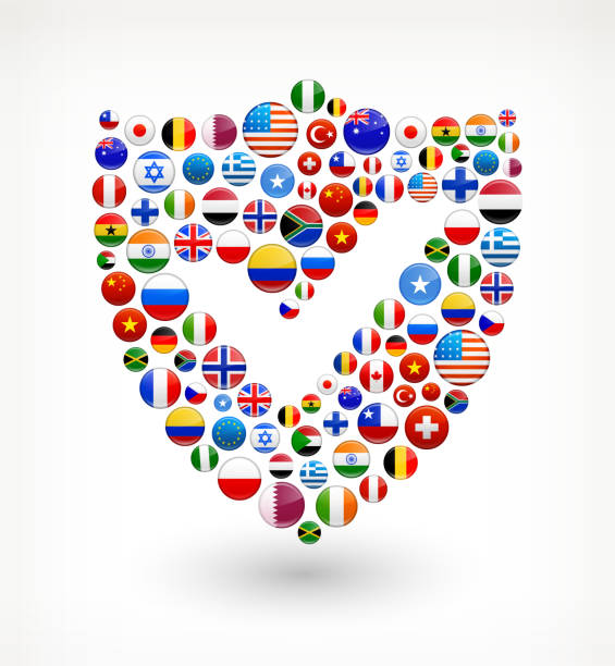 シールドロイヤリティフリーグラフィック世界の旗 - flag greece european union flag coat of arms点のイラスト素材／クリップアート素材／マンガ素材／アイコン素材