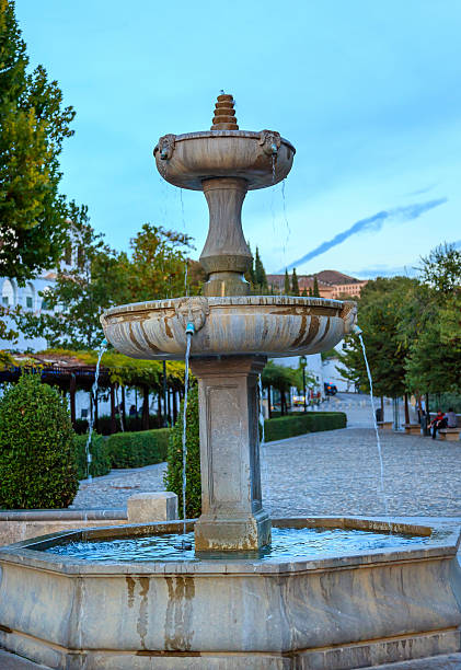 istock Fountain Walking Street Albaicin Granada Andalusia Spain 488504653