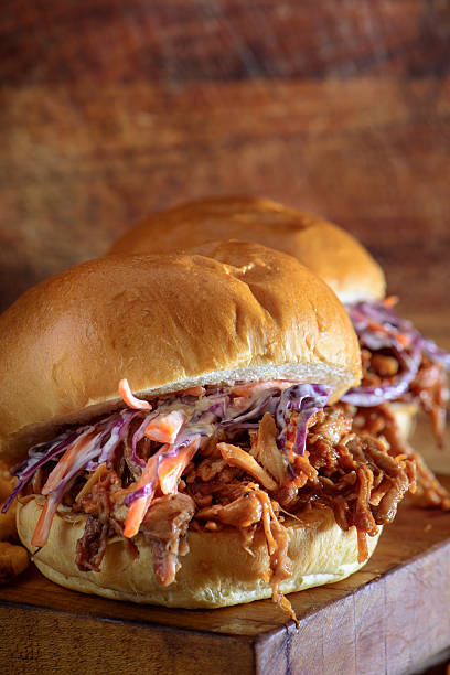 istock Homemade Pulled Pork Sandwich with Coleslaw 488508874