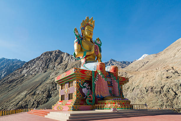 istock Buddha Statue at Diskit Monastery,Nubra Valley, Ladakh, India. 488511932