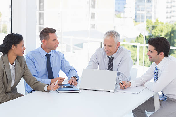 istock Business team having a meeting 488513176