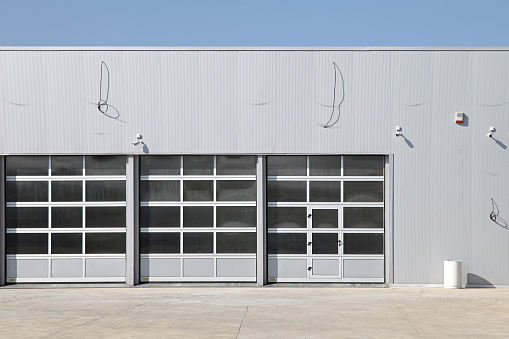Three Big Doors at New Garage Service Building