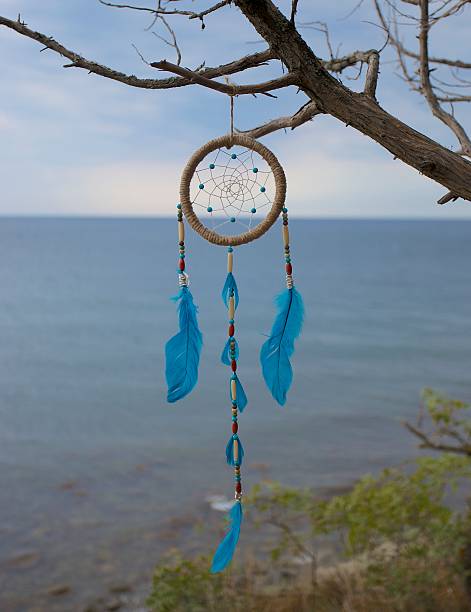 istock Dreamcatcher in the wild nature at sunset time. 488515702