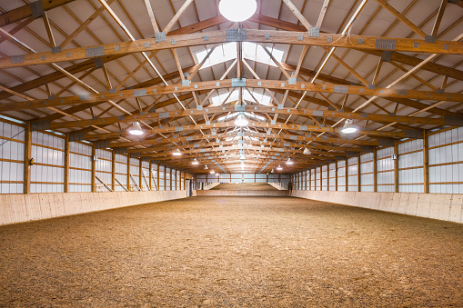 Vast Horse Barn, Equestrian Training and Practice Arena.
