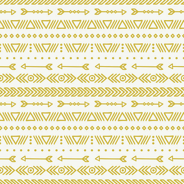 Hand drawn geometric ethnic seamless pattern. Doodles style.Tribal native vector. Hand drawn geometric ethnic seamless pattern. Wrapping paper. Scrapbook paper. Doodles style. Tiling. Tribal native vector illustration. Aztec background. Stylish ink graphic texture. famous archer stock illustrations