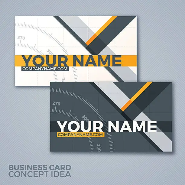 Vector illustration of Business Card Concept Idea