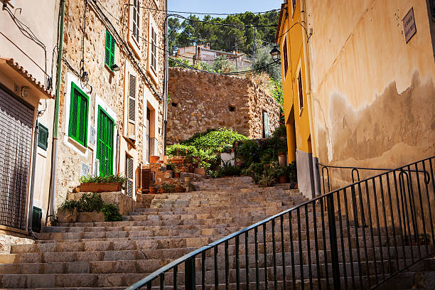 istock Narrow street, Majorca, Spain 488518826