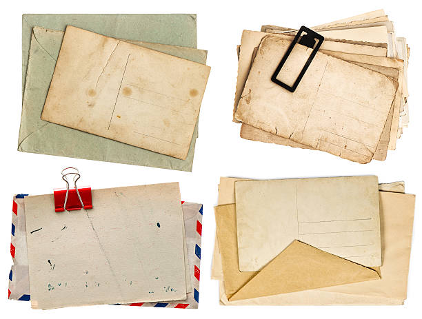 istock vintage letters and postcards isolated on white 488518947