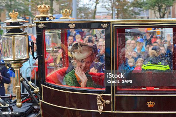 Princess Laurentien Of The Netherlands Waving To The Public Stock Photo - Download Image Now