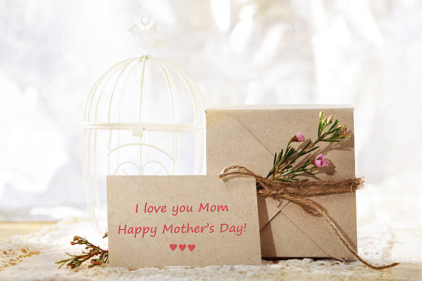 I love you Mom, card and gift box