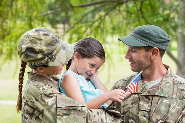 istock Army parents reunited with their daughter 488521490
