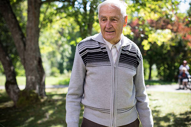 istock Elderly man in a nursing home 488523464