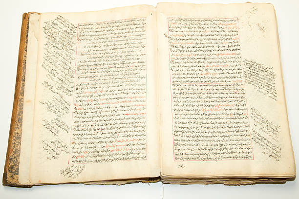 istock Antique handwritting with arabic and persian language 488525555
