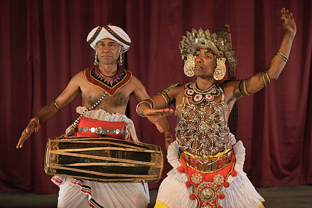 istock Kandyan dancer during the show, Kandy, Sri Lanka 488526472