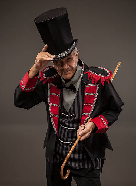 istock Carnival Barker tipping his hat. 488526854