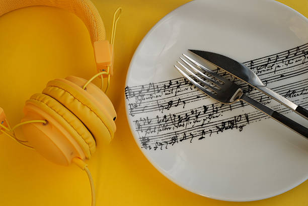 istock Serving Music for Dinner - Music is Everywhere Lifestyle Concept 488529406