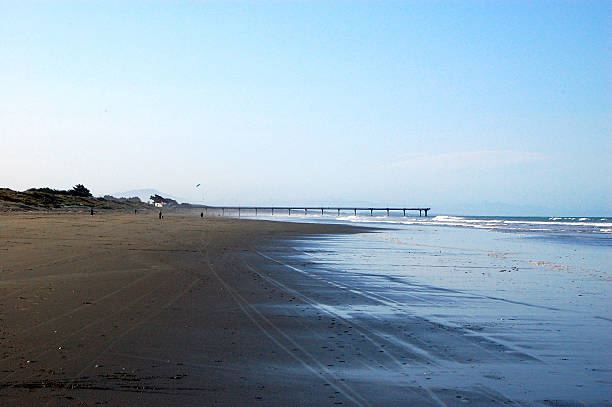 istock New Brighton sand beach Christchurch 488530370