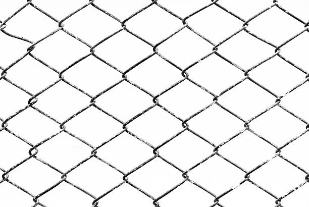 istock Texture background of mesh grilles, black and white. 488531294