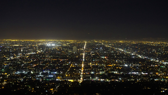 Ariel view of Los Angeles