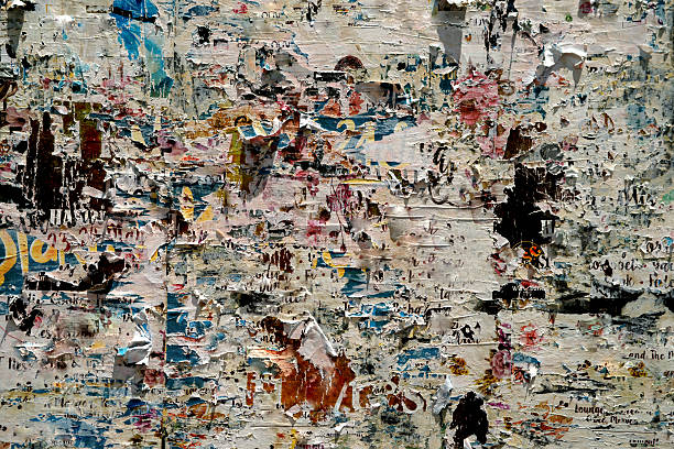 istock grungy pealing wall poster 488534206